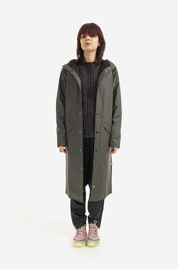 Oblečenie Nepremokavá bunda Rains Longer Jacket 18360.GREEN zelená