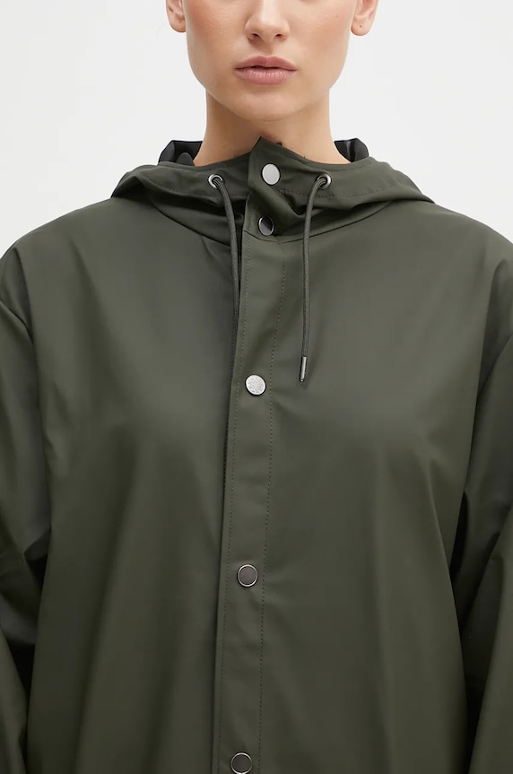 Дощовик Rains Longer Jacket зелений 18360.GREEN