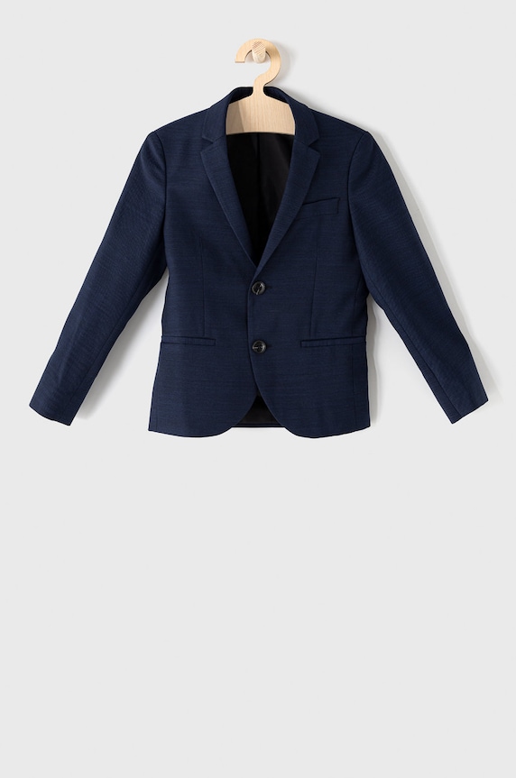 Jack & Jones gyerek zakó gyapjú szállal sötétkék 12182245