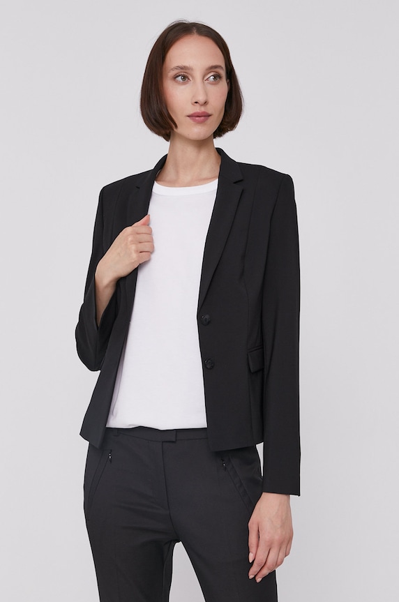 BOSS Marynarka 50291839.NOS wełna czarny 50291839.NOS