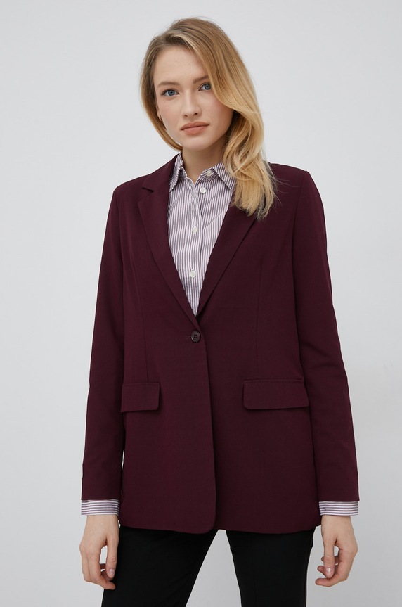 Sako Vero Moda bez uzorka bordo 10259211.Winetastin