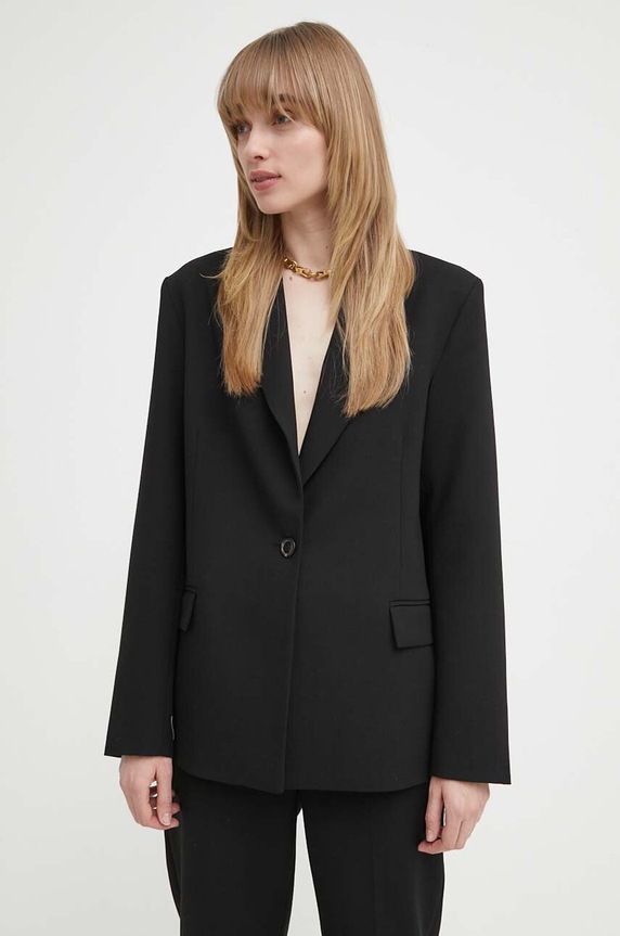 2NDDAY sacou 2ND Janet - Attired Suiting cu captuseala negru 2000115119