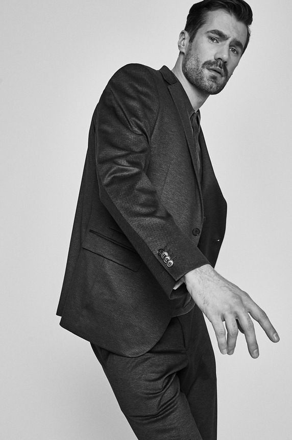 s.Oliver Black Label - Marynarka 02.899.54.4494 szary