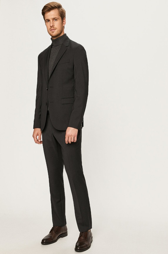 HUGO - Marynarka Extra Slim 50370301.NOS 50370301.NOS szary AA00