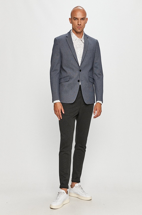 Clean Cut Copenhagen - Marynarka CC1680.DenimMelan granatowy AA00