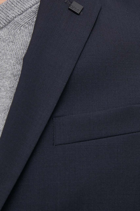 Karl Lagerfeld gyapjú kabát 500099.155200 sötétkék