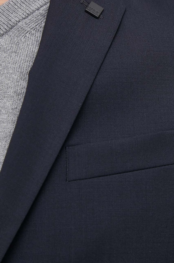 Karl Lagerfeld gyapjú kabát 500099.155200 sötétkék