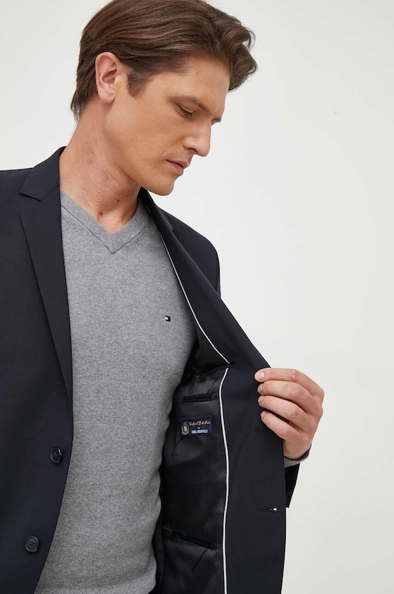 Karl Lagerfeld gyapjú kabát 500099.155200