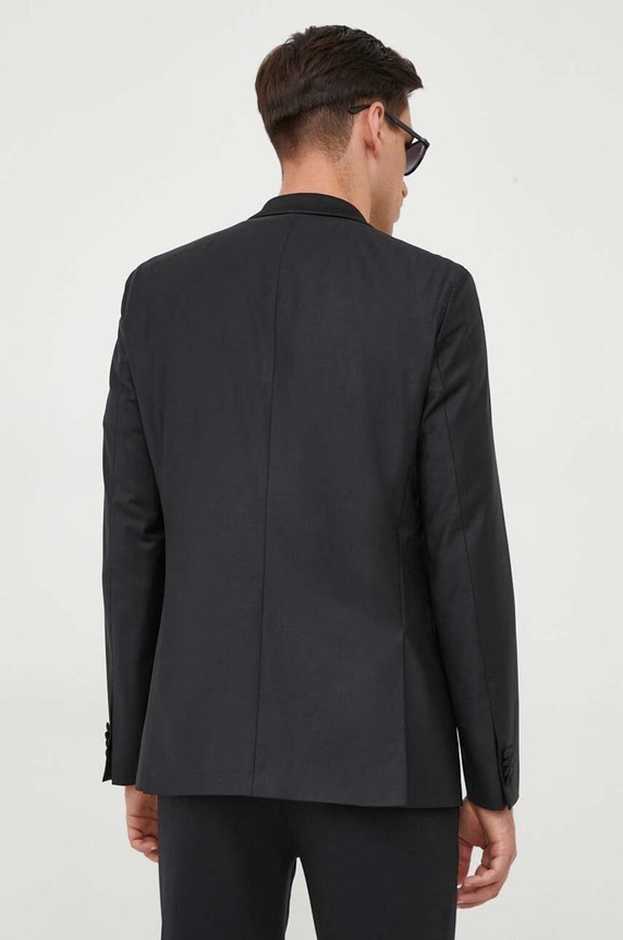 Odzież Karl Lagerfeld marynarka wełniana 500096.155225 czarny