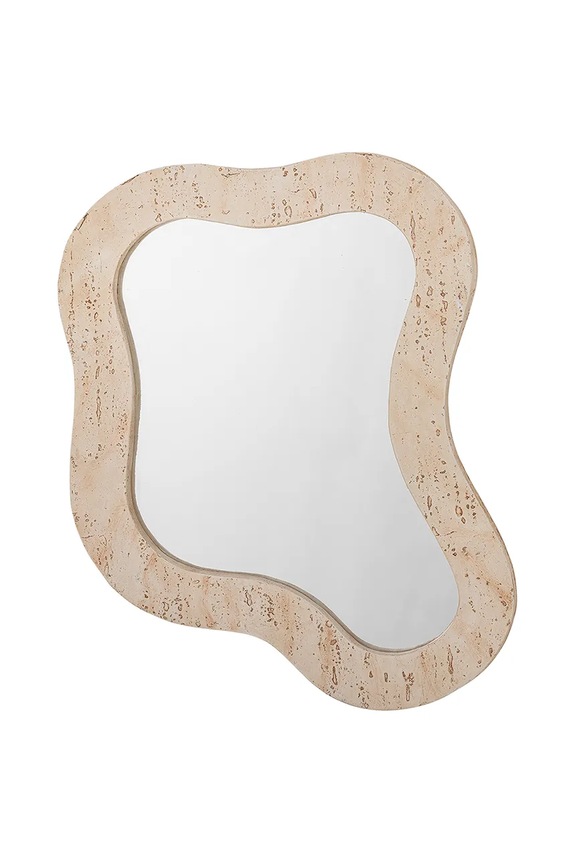 Bloomingville lustro ścienne 61 x 76 x 4 cm beżowy 82064804