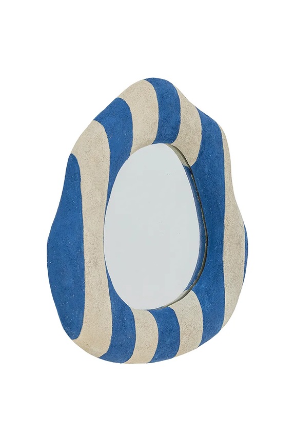 Bloomingville oglinda de perete Travis 39,5 x 38,5 x 3,5 cm 82063004 albastru AA00