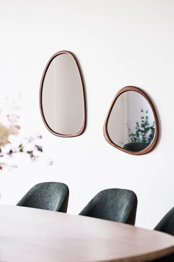 Zidno ogledalo House Nordic Luxon 44 x 48 cm 4001711 smeđa AA00