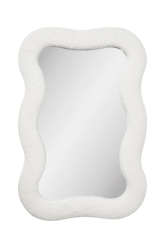 Nástenné zrkadlo House Nordic Bosaro 80 x 54 cm biela 4001718