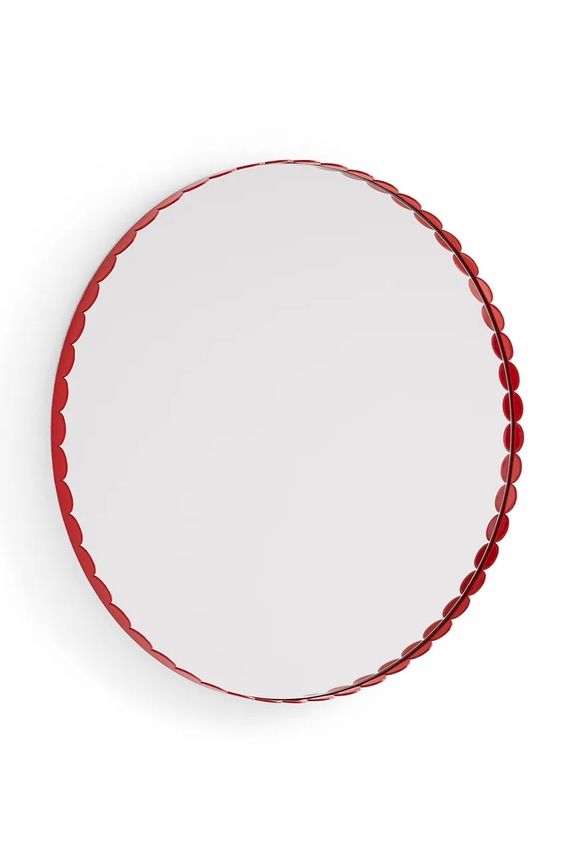 HAY lustro ścienne Arcs 3,5 x 60 x 60 cm czerwony AB312.A907.AB27