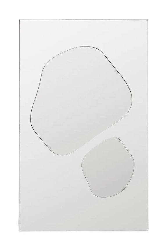 Ferm Living oglindă de perete 82 x 50 x 1,7 cm argintiu 1104272080