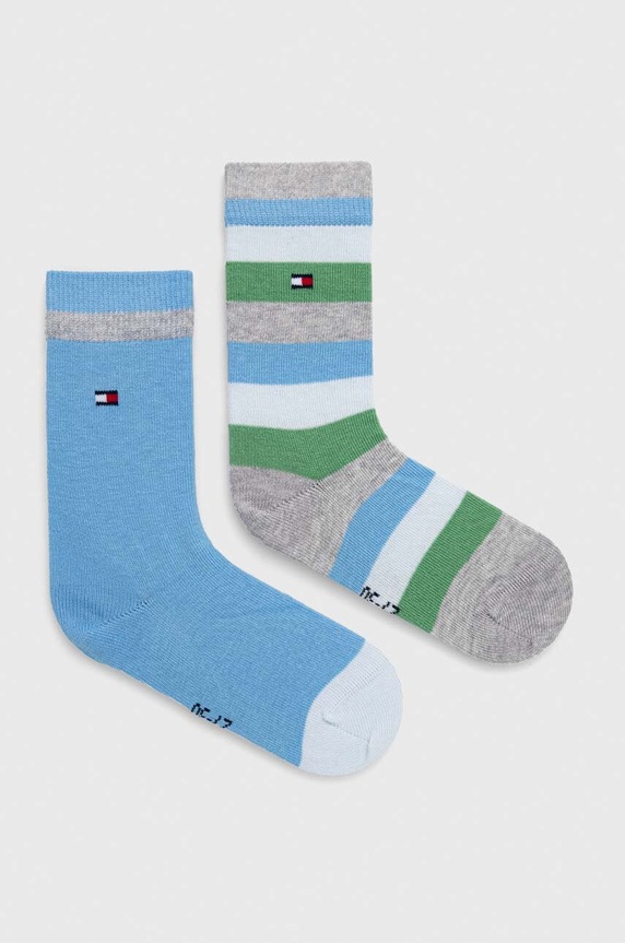 Tommy Hilfiger skarpetki dziecięce 2-pack skarpetki długie niebieski 354009001