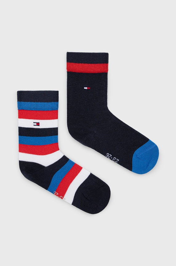 Dětské ponožky Tommy Hilfiger dlouhé ponožky námořnická modř 354009001