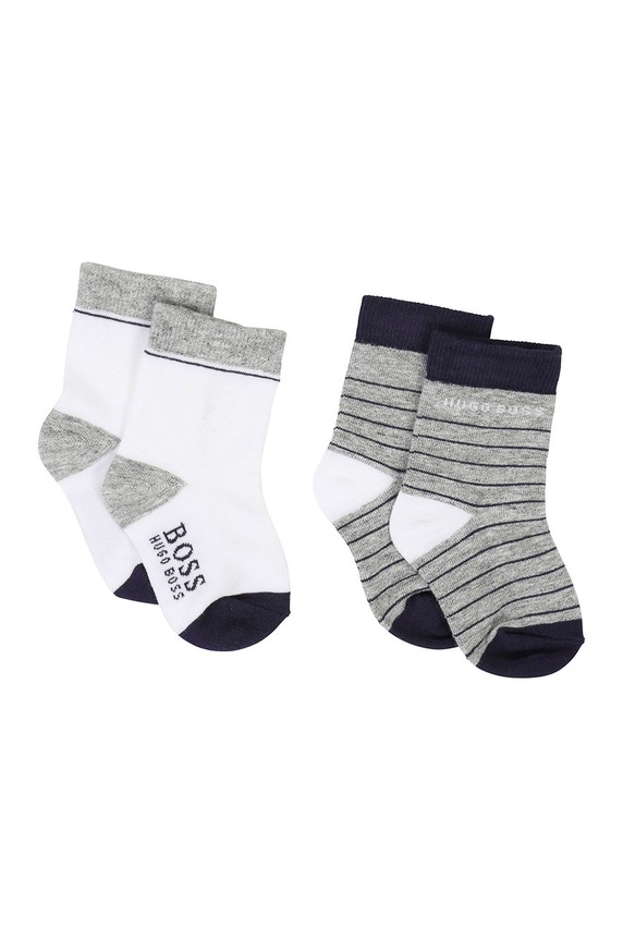 Boss - Dětské ponožky (2-pack) krátké ponožky bílá J00Z01
