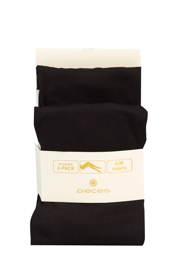 Pieces - Dres 40 Den (2 -Pack) 2-pack negru 17056521