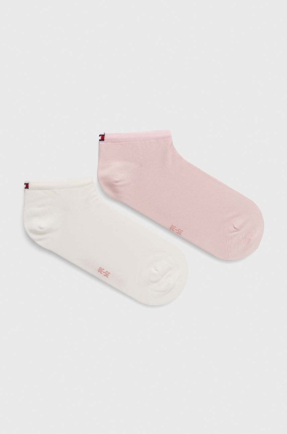Tommy Hilfiger skarpetki 2-pack melanż różowy 343024001