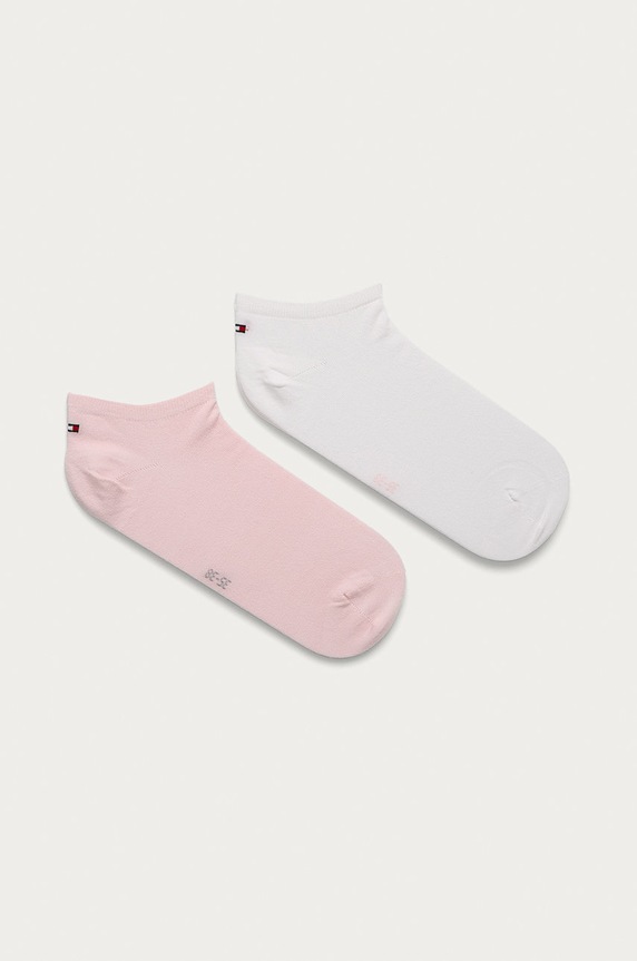 Tommy Hilfiger skarpetki 2-pack skarpetki krótkie różowy 343024001