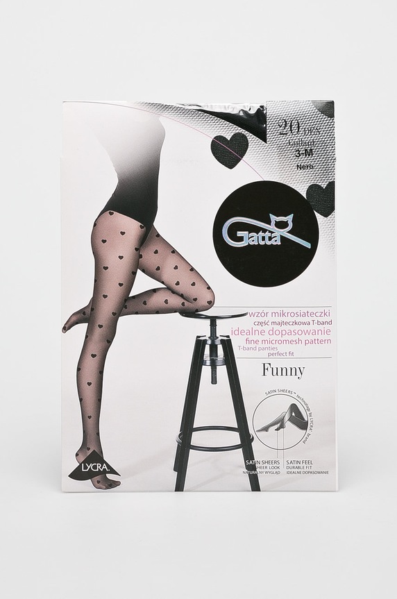 Gatta – Ciorapi negru FUNNY.8.