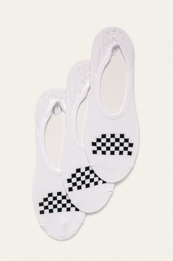 Vans șosete scurte (3-pack) sosete scurte alb VN0A48HDYB21