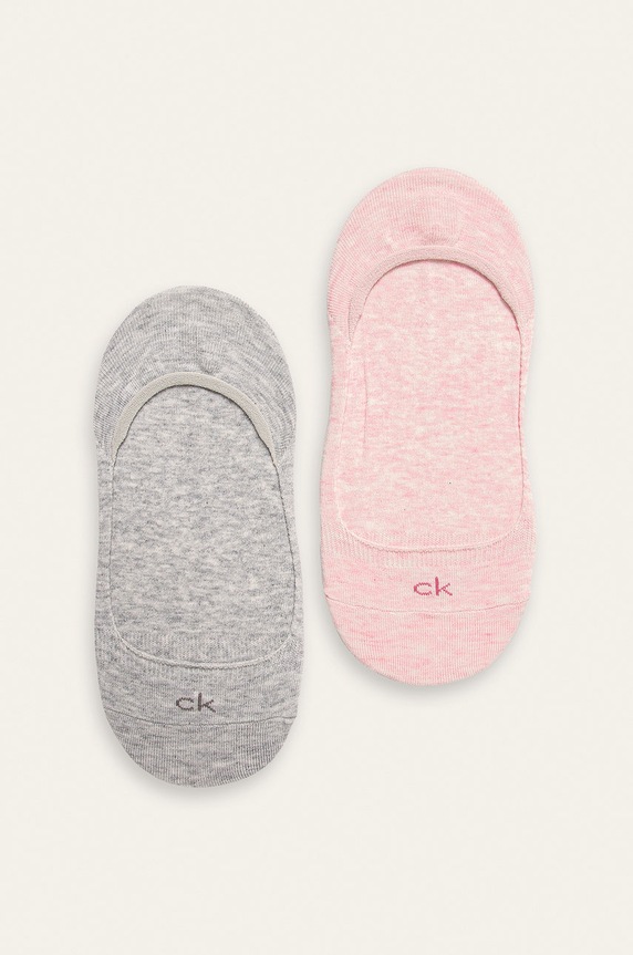 Calvin Klein - Stopki (2-pack) skarpetki krótkie różowy 100001798.NOS