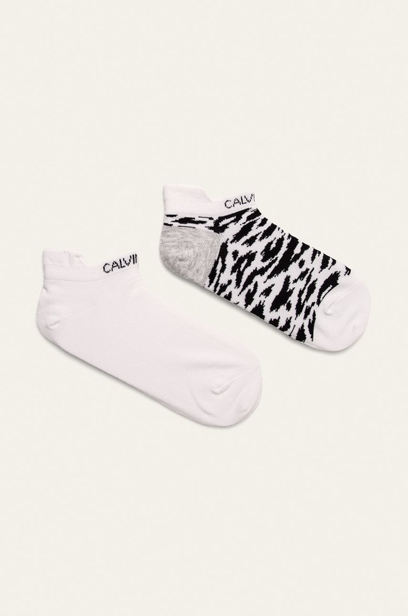 Calvin Klein - Ponožky (2-pack) krátké ponožky bílá 100001908.NOS
