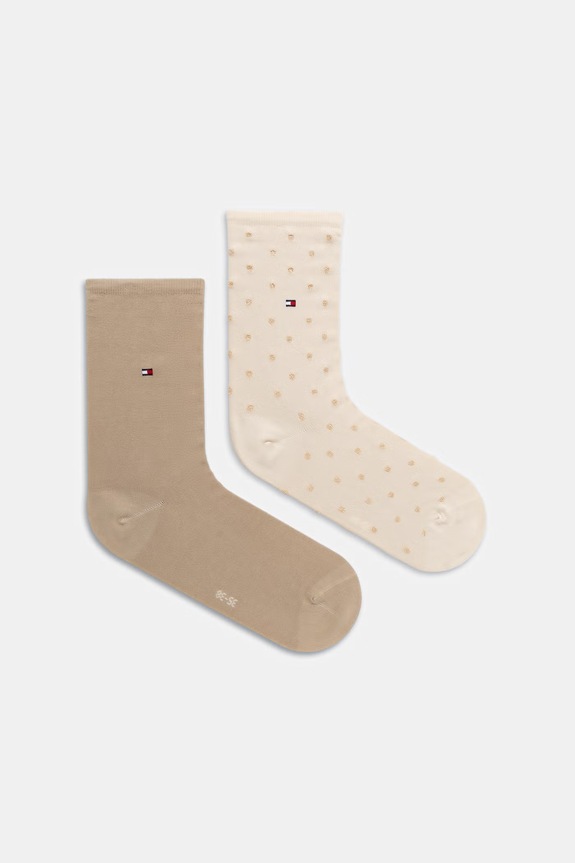 Tommy Hilfiger ponožky dámské 2-pack béžová 100001493