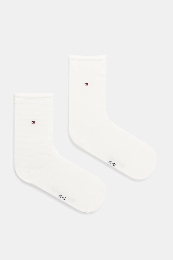 Κάλτσες Tommy Hilfiger 2-pack ψηλές κάλτσες μπεζ 100001494