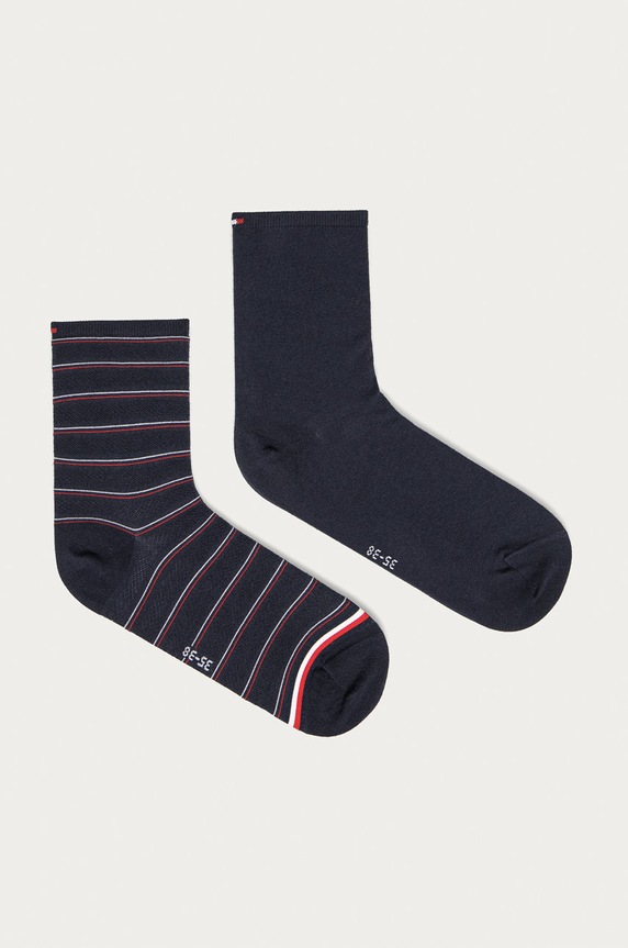 Tommy Hilfiger - Κάλτσες (2-pack) ψηλές κάλτσες σκούρο μπλε 100002817
