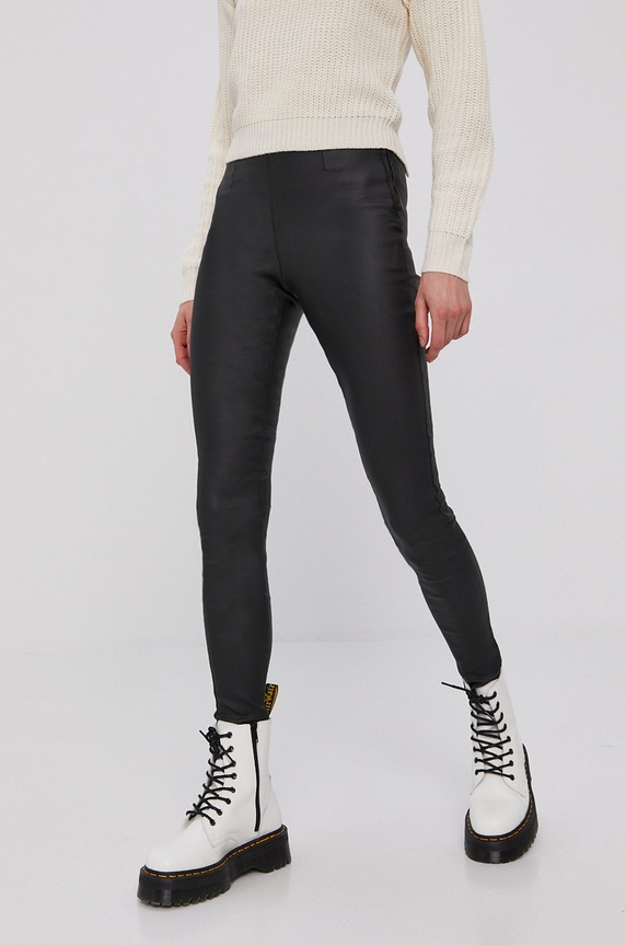 Pieces Spodnie tkanina czarny 17085477