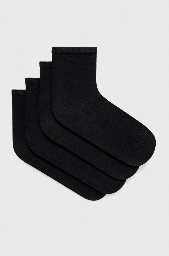 Pieces Skarpetki (4-pack) skarpetki długie czarny 17098332