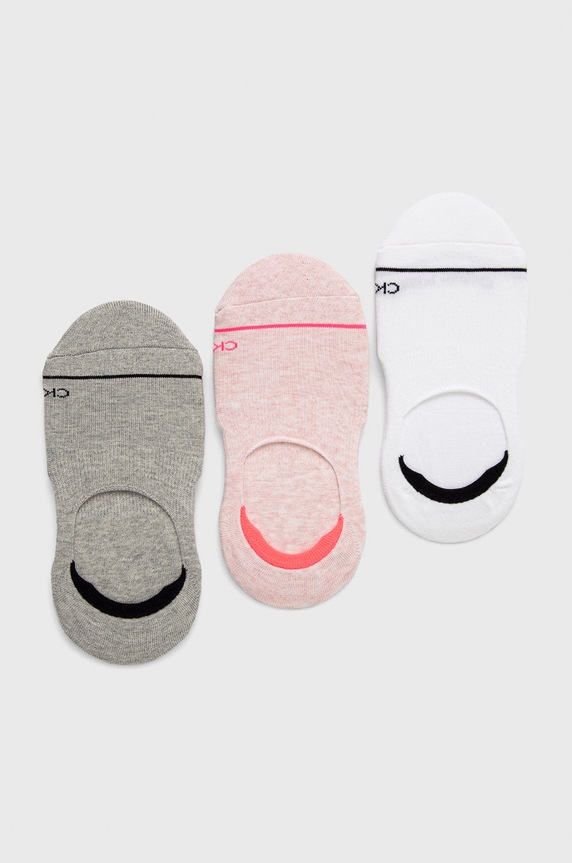 Calvin Klein Skarpetki (3-pack) skarpetki krótkie różowy 701218764.NOS