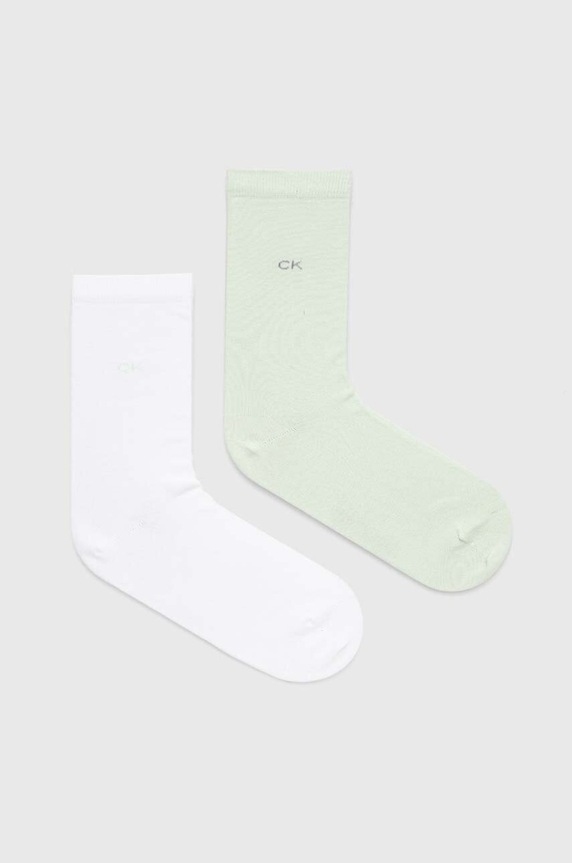 Calvin Klein skarpetki 2-pack skarpetki długie zielony 701218769.NOS