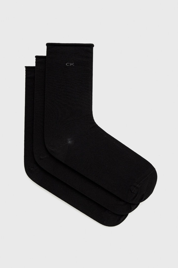 Calvin Klein Skarpetki (3-pack) skarpetki długie czarny 701218770.NOS
