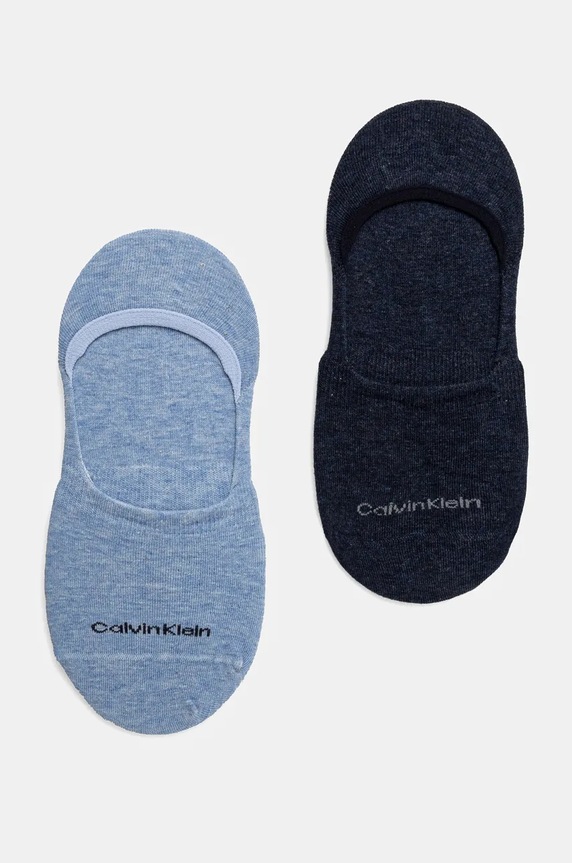 Calvin Klein skarpetki 2-pack skarpetki krótkie niebieski 701218771.NOS