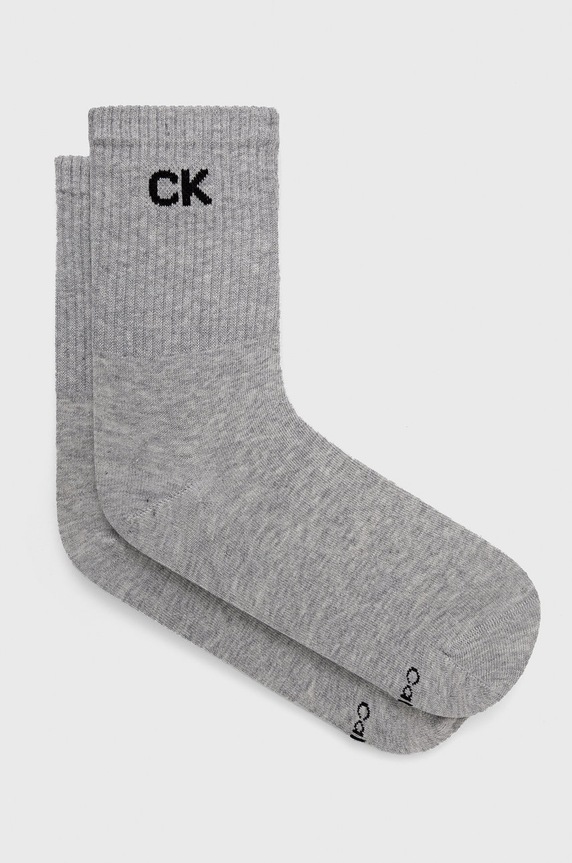 Ponožky Calvin Klein dlhé ponožky sivá 701218784.NOS