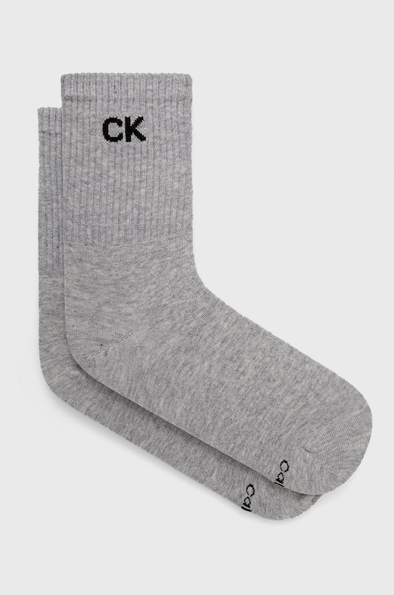 Ponožky Calvin Klein dlhé ponožky sivá 701218784.NOS