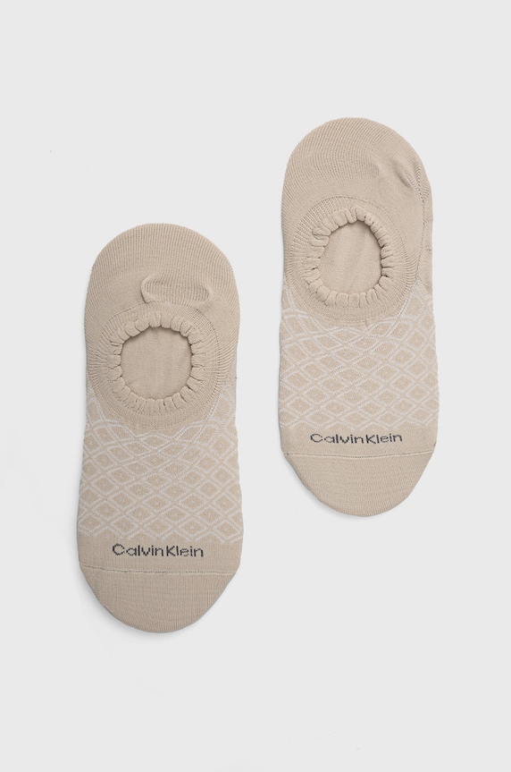 Κάλτσες Calvin Klein κοντές κάλτσες μπεζ 701218787.NOS