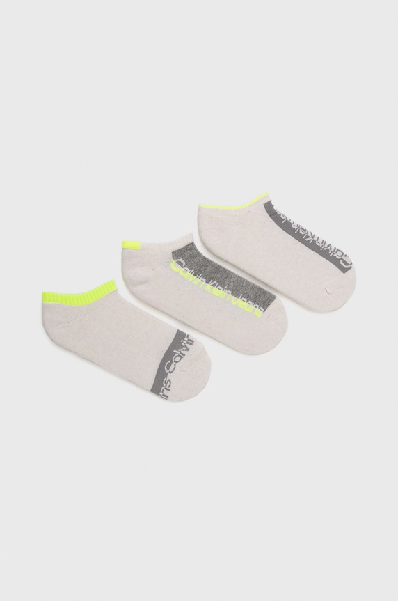 Calvin Klein skarpetki (3-pack) skarpetki krótkie beżowy 701218753.NOS