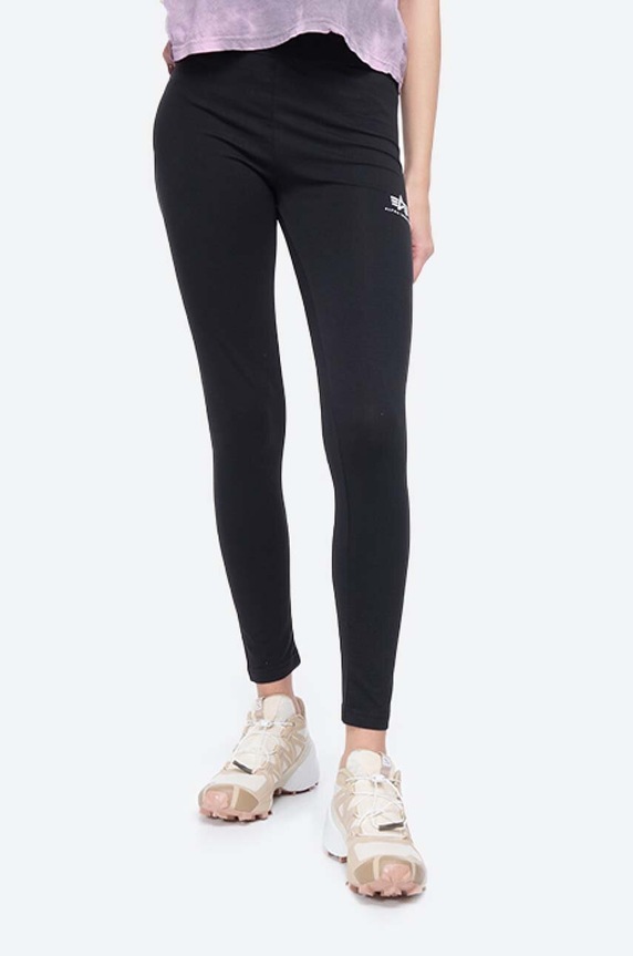 Alpha Industries legginsy z elastanem czarny 116053.03
