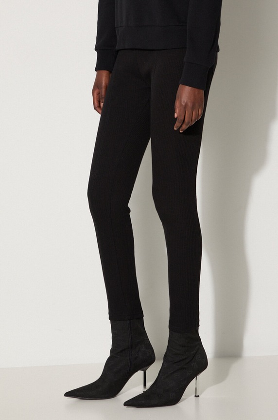 Alpha Industries legginsy bawełniane czarny 136050.03