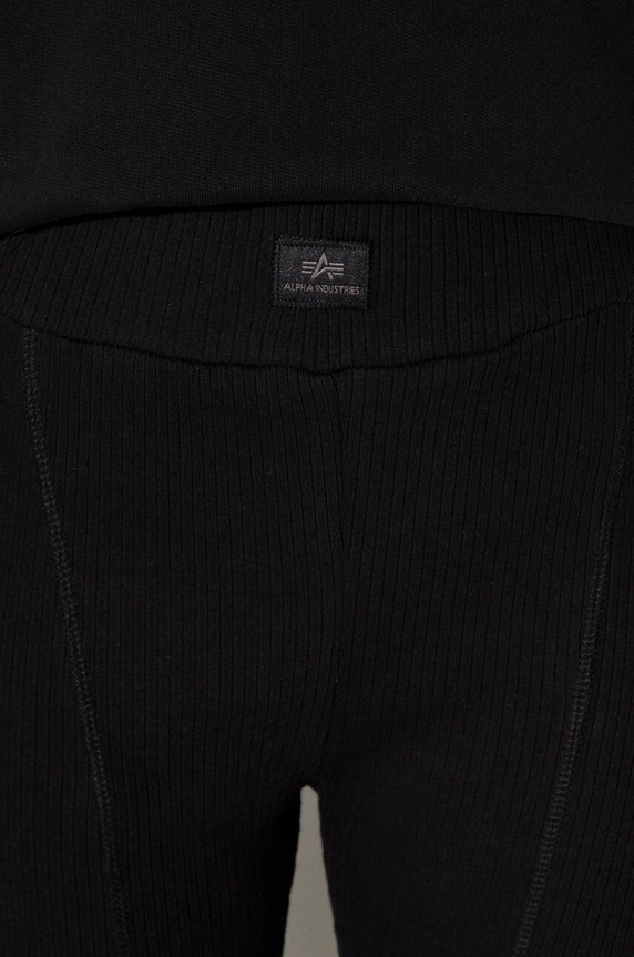 Alpha Industries legginsy bawełniane 136050.03 czarny