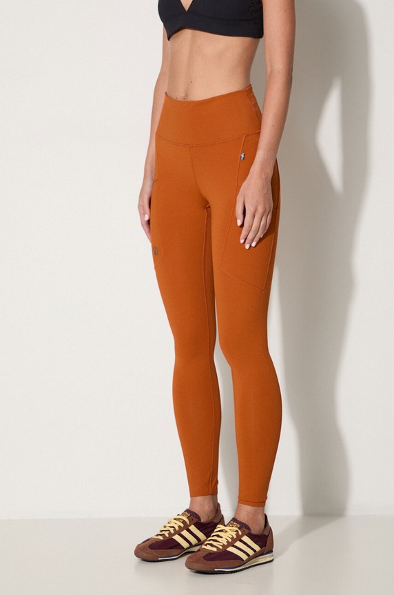 Oblečení Legíny Fjallraven Abisko Tights W F84773 243 F84773.243 oranžová