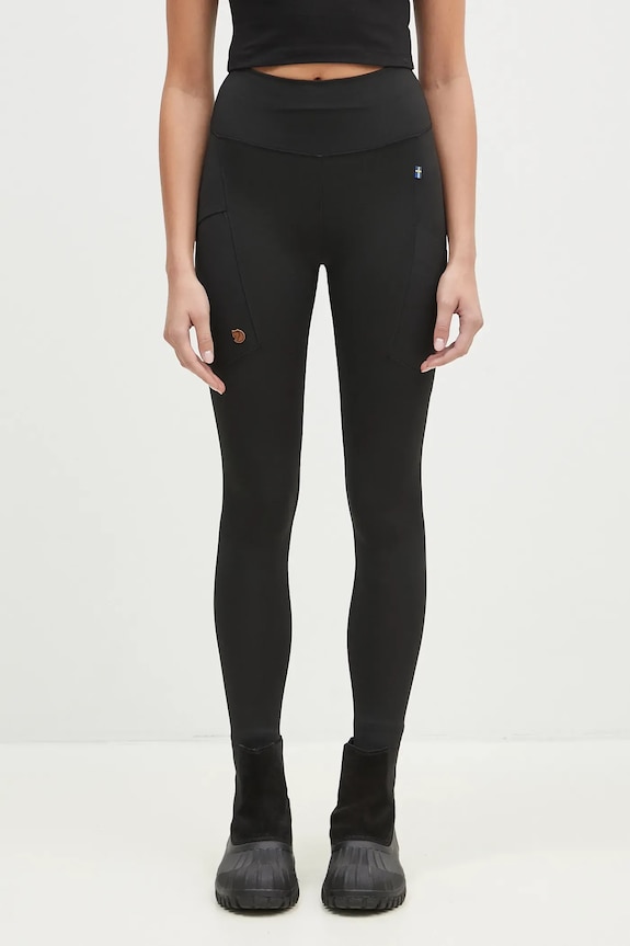 Fjallraven leggings Abisko jersey black F84773.550