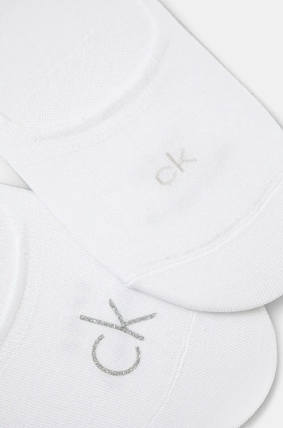Čarape Calvin Klein 2-pack 701228800.NOS bijela NC00