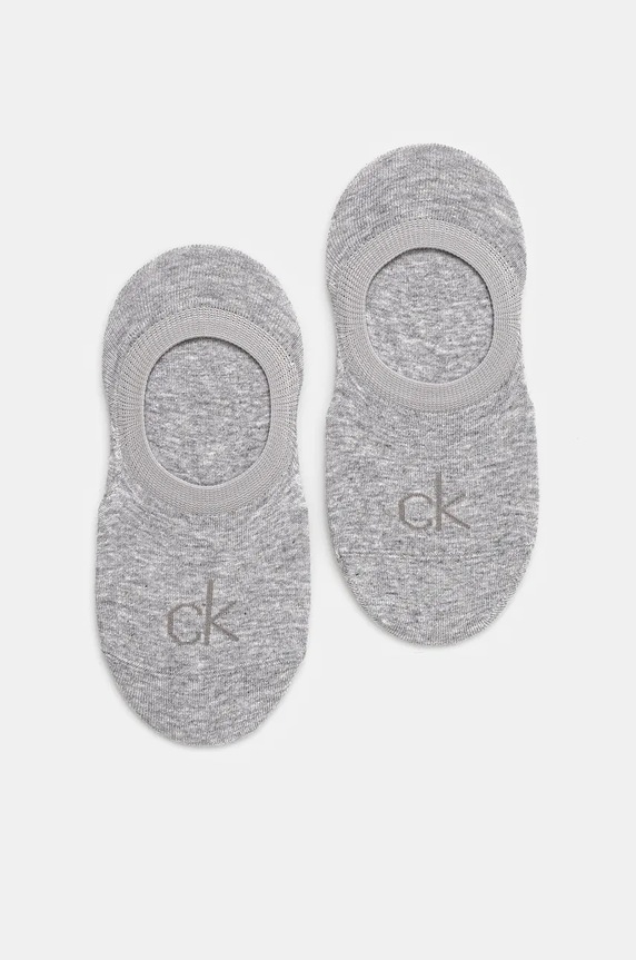 Calvin Klein sosete 2-pack sosete scurte gri 701228801.NOS