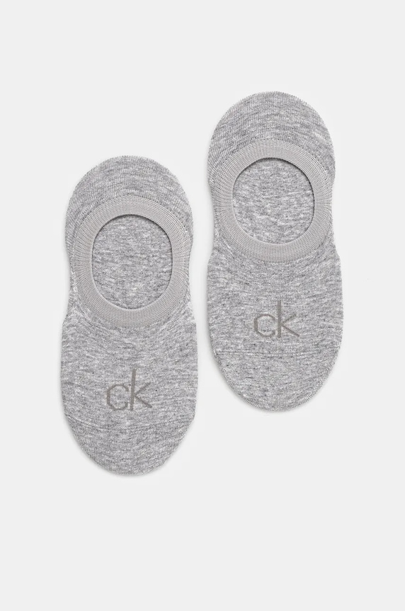 Calvin Klein sosete 2-pack sosete scurte gri 701228801.NOS
